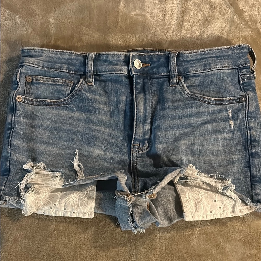 American Eagle Hi-Rise Shortie Shorts